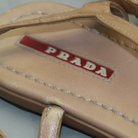 Nude-Colored Prada Sandals - Picture 10 of 12
